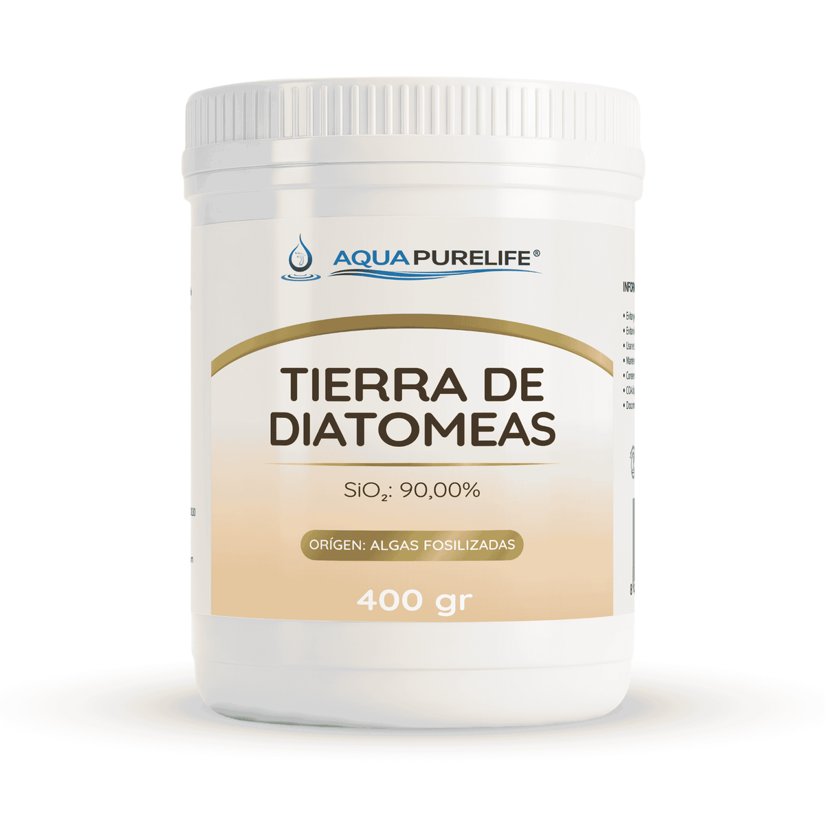 Amorphous diatomaceous earth powder, 400 g tub – Aquapurelife