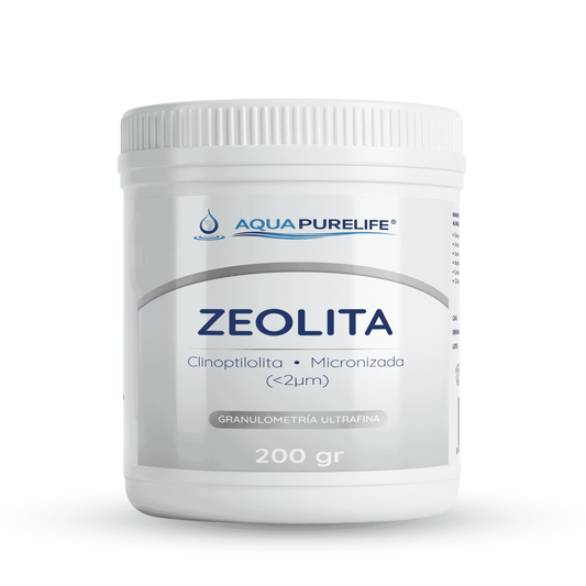 Zeolita clinoptilolita micronizada (< 2 µm), bote de 200 g – Aquapurelife